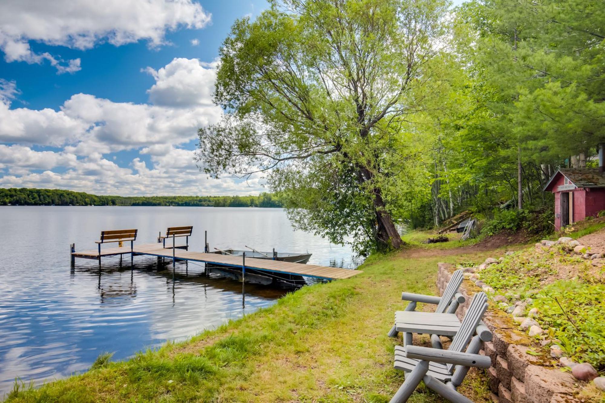 Oneida County Cabin With Private Dock And Rowboat! Villa Harshaw Exterior photo